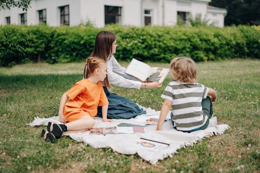 parent and child studying together